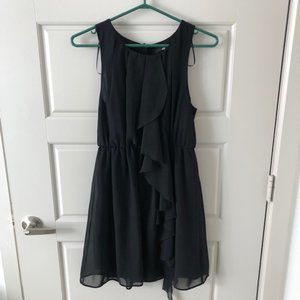 H&M Womens Black Mini Flowy Dress